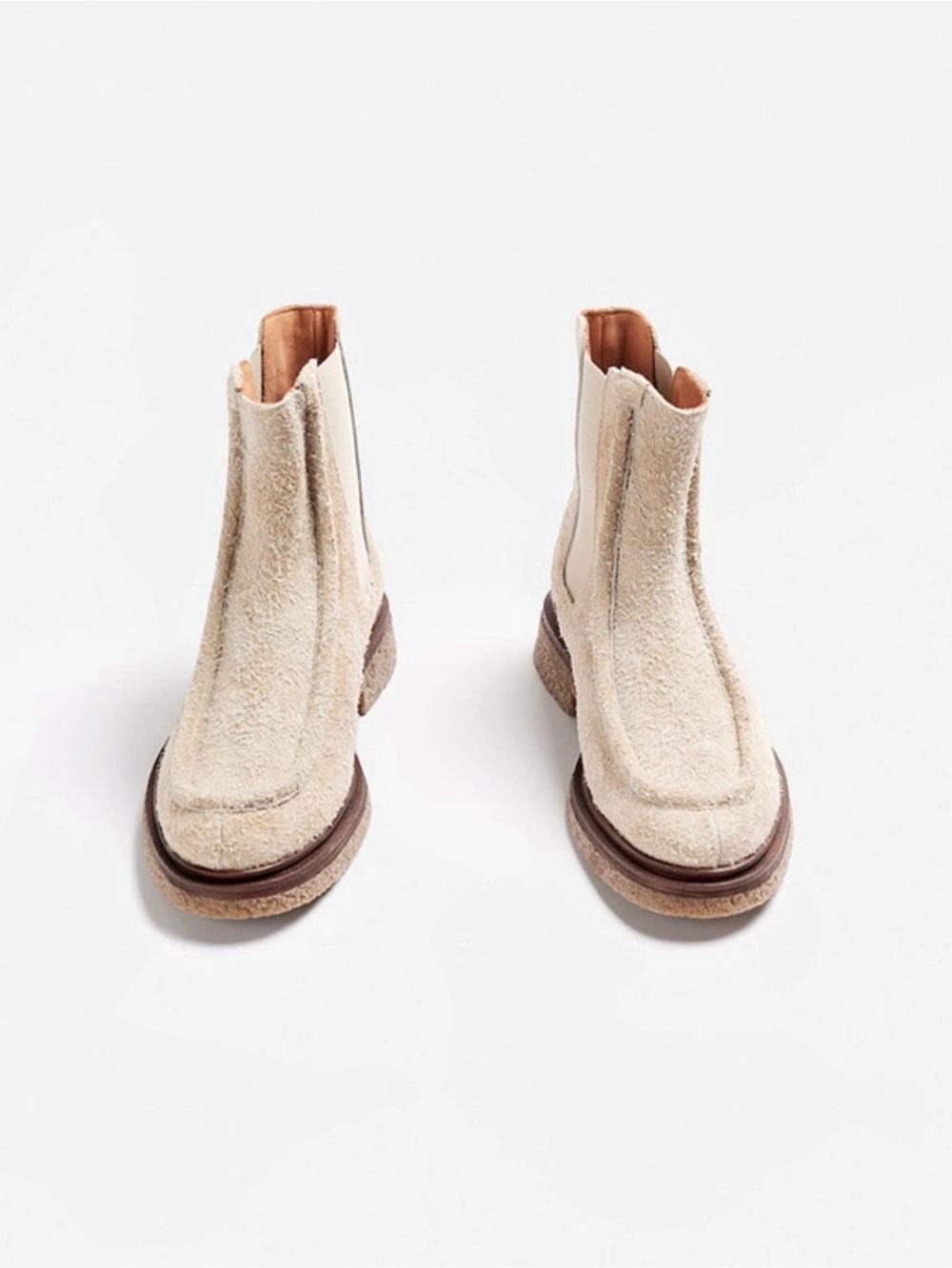 Naguisa Chelsea Boots textured suede - rare